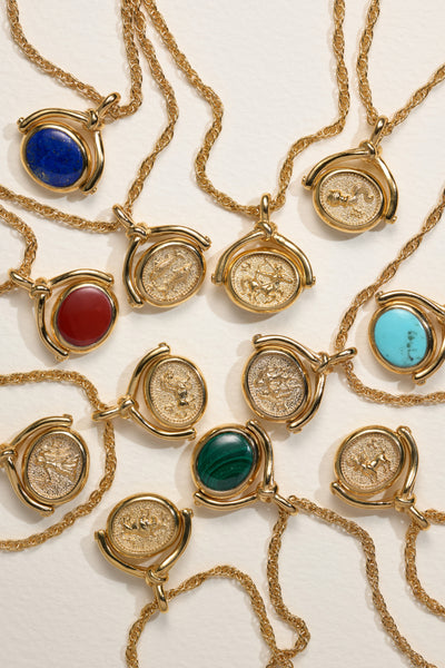 Gemini Sign Spinner Pendant Necklace - Pamela Love