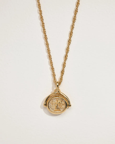 Virgo Sign Spinner Pendant Necklace - Pamela Love