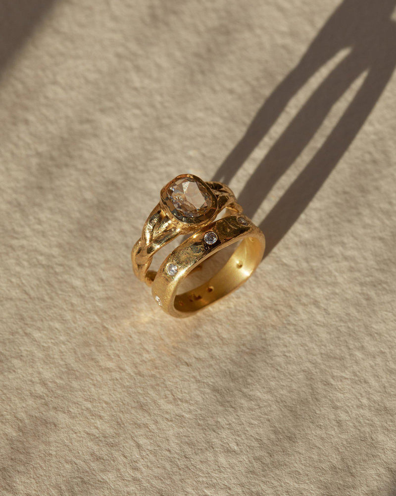 gold ceremonial rings by pamela love