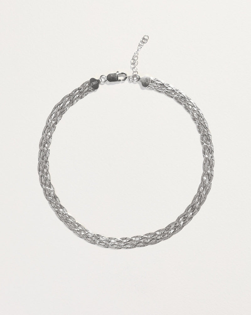 silver herringbone chain