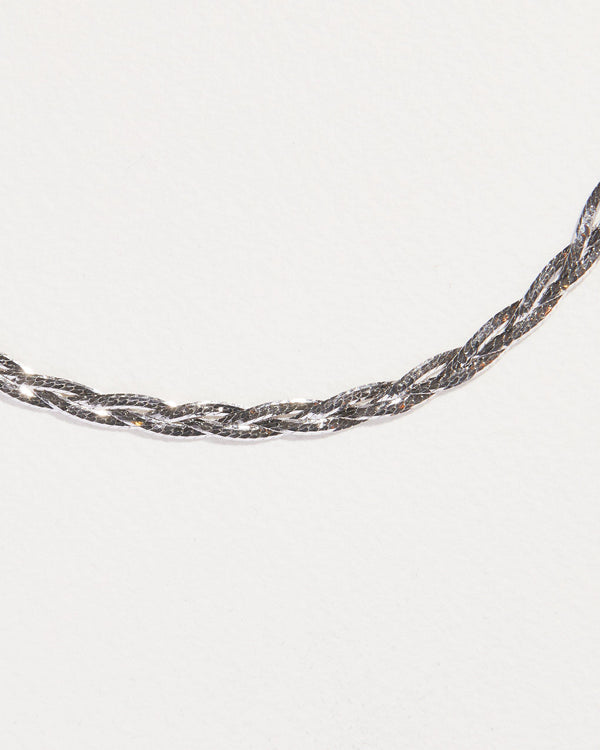 silver herringbone thin chain