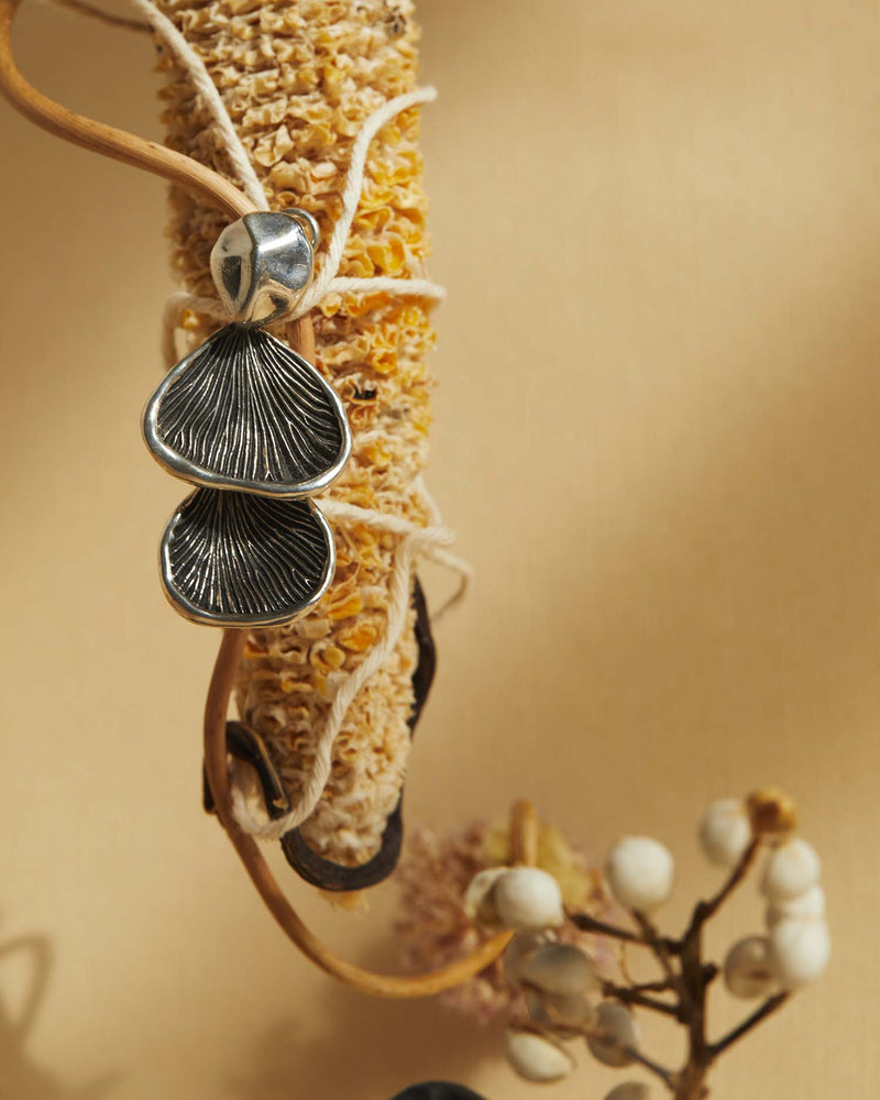 mushroom gills earrings