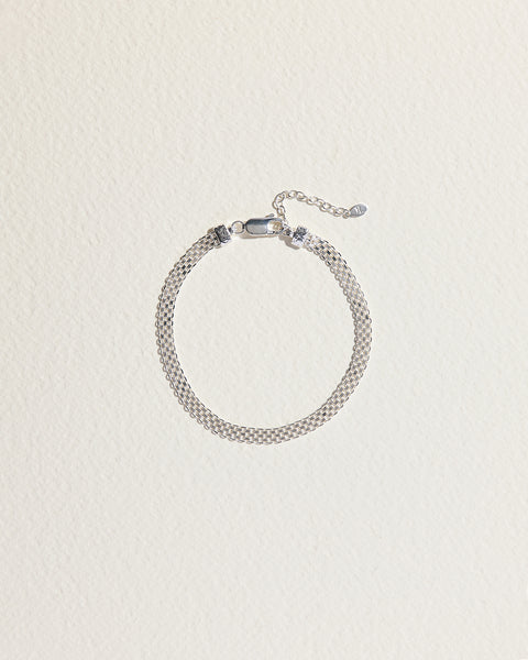 silver chain anklet