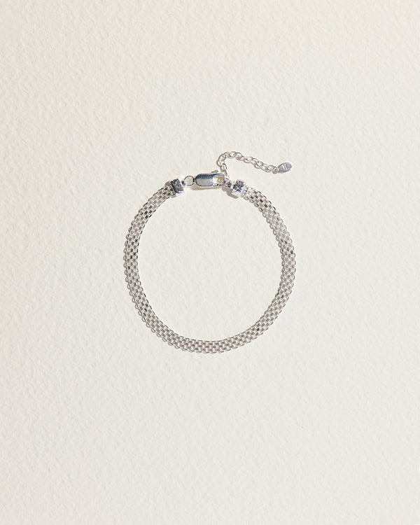 silver chain anklet