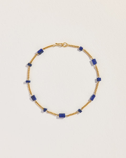 caria chain necklace with lapis lazuli