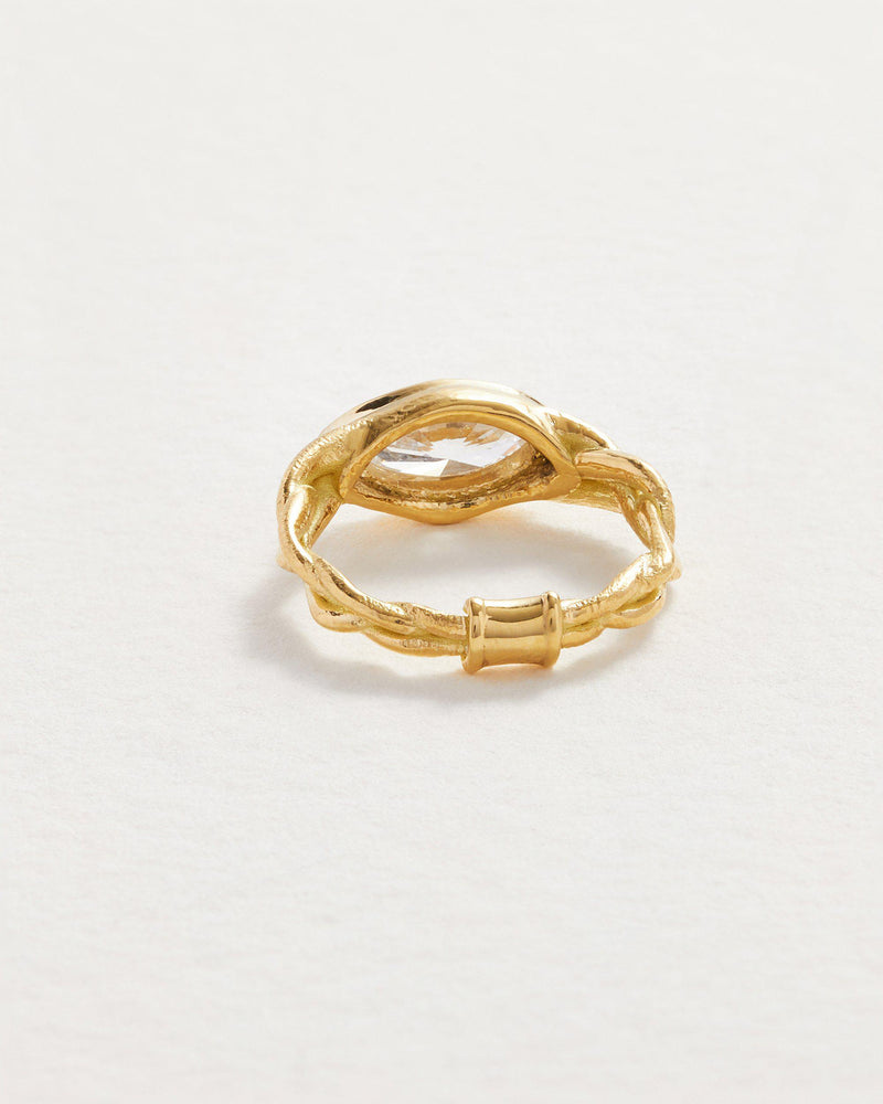 18k handmade gold wedding ring