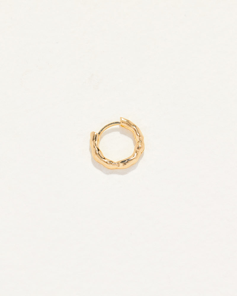 8mm gold clicker earring