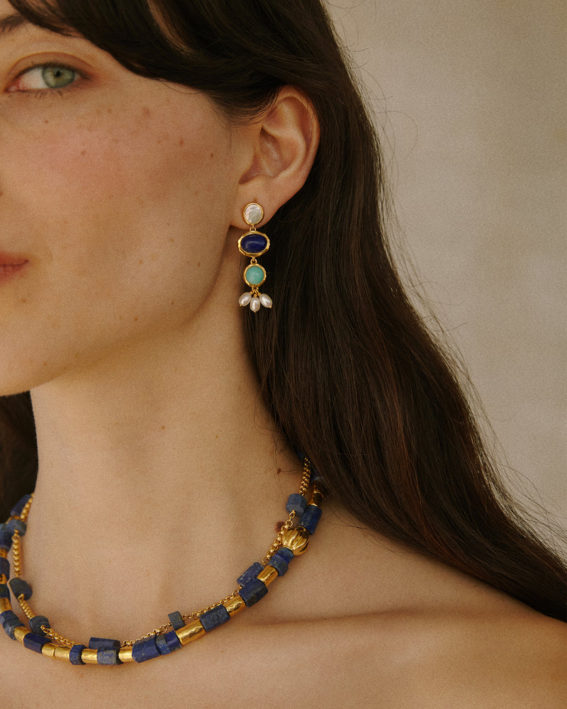 lapis necklaces by pamela love