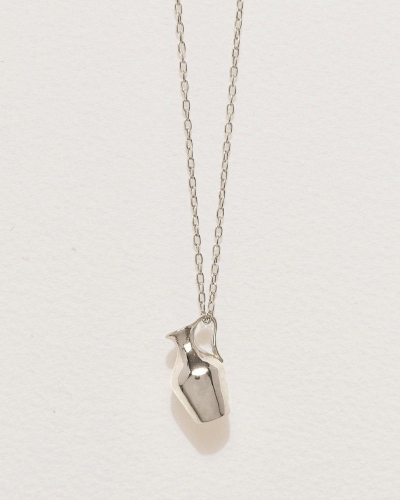 vessel pendant necklace with sterling silver