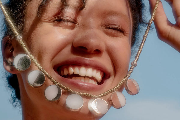 Kyleigh Kuhn: Afghan Moon Phase Necklace