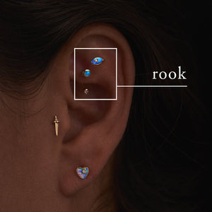 Amazoncom Helix Earring Cartilage Piercing Diamond Cut Hoop Sterling  Silver Top Ear Jewelry  Handmade Products