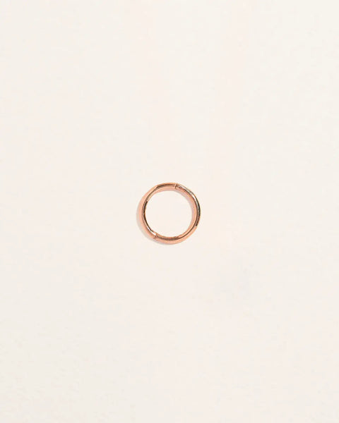 8mm Rose Plain Hoop