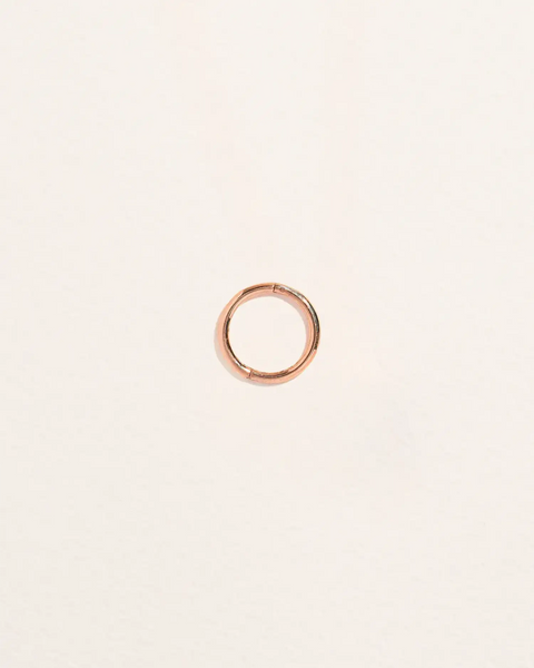 9mm Rose Plain Hoop