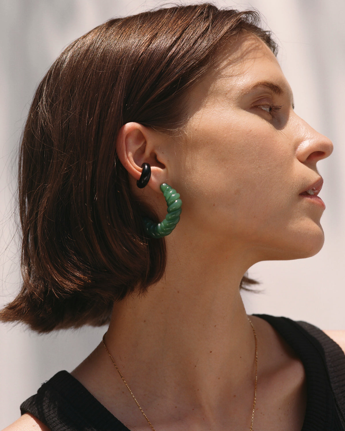 Twist Hoops – PLG-E3-JGN – Pamela Love