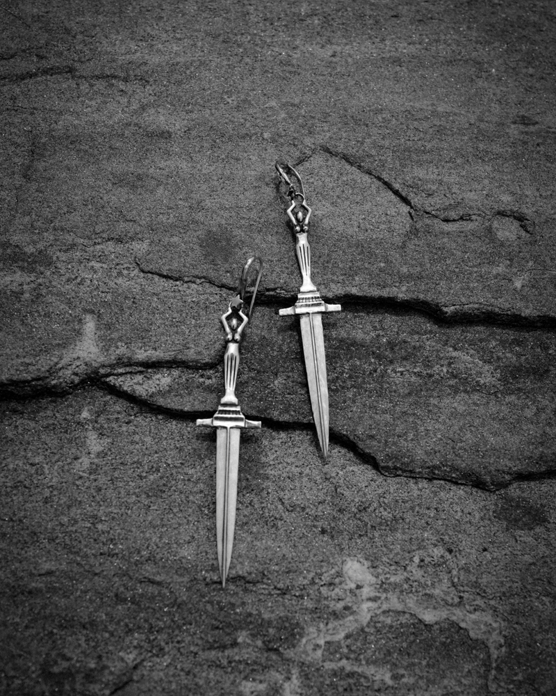 Large Dagger Earrings