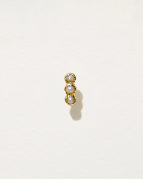 Mini Molten Triple Dot Stud