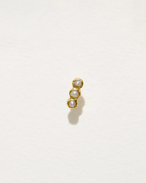 Mini Molten Triple Dot Stud