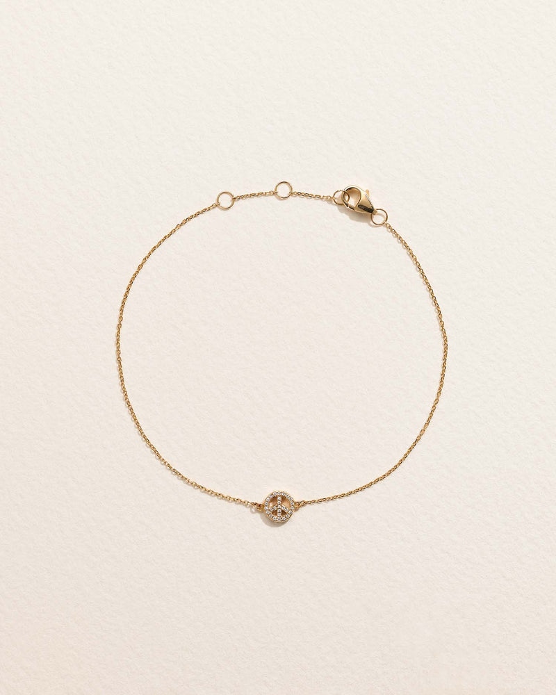 Pavé Peace Bracelet