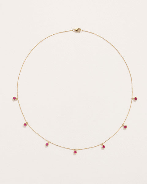 Ruby Station Droplet Necklace
