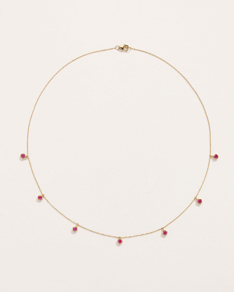 Ruby Station Droplet Necklace