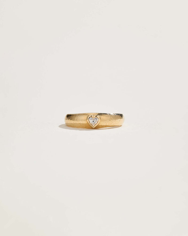 Bezel Heart Ring