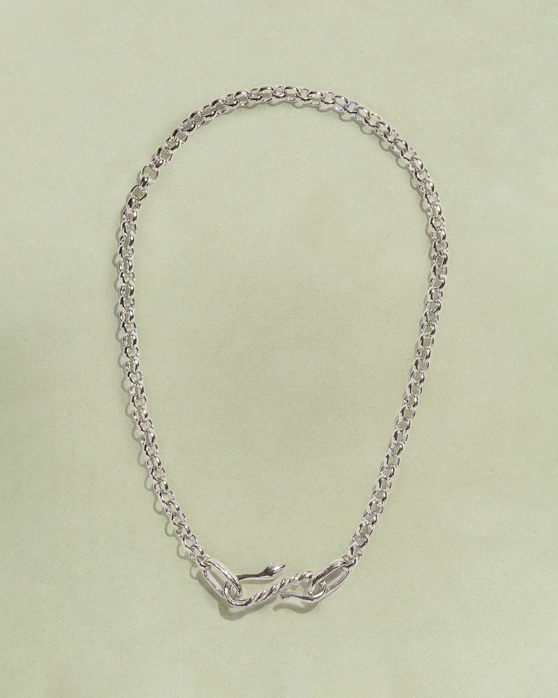 Silver Snake Chain Necklace Pamela Love
