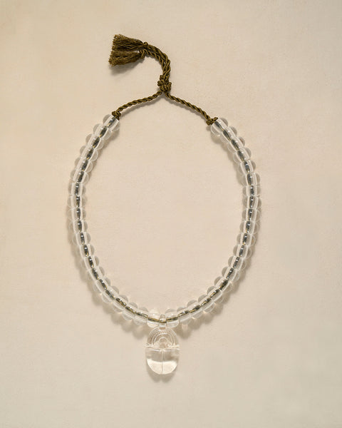 Beaded Scarab Collar