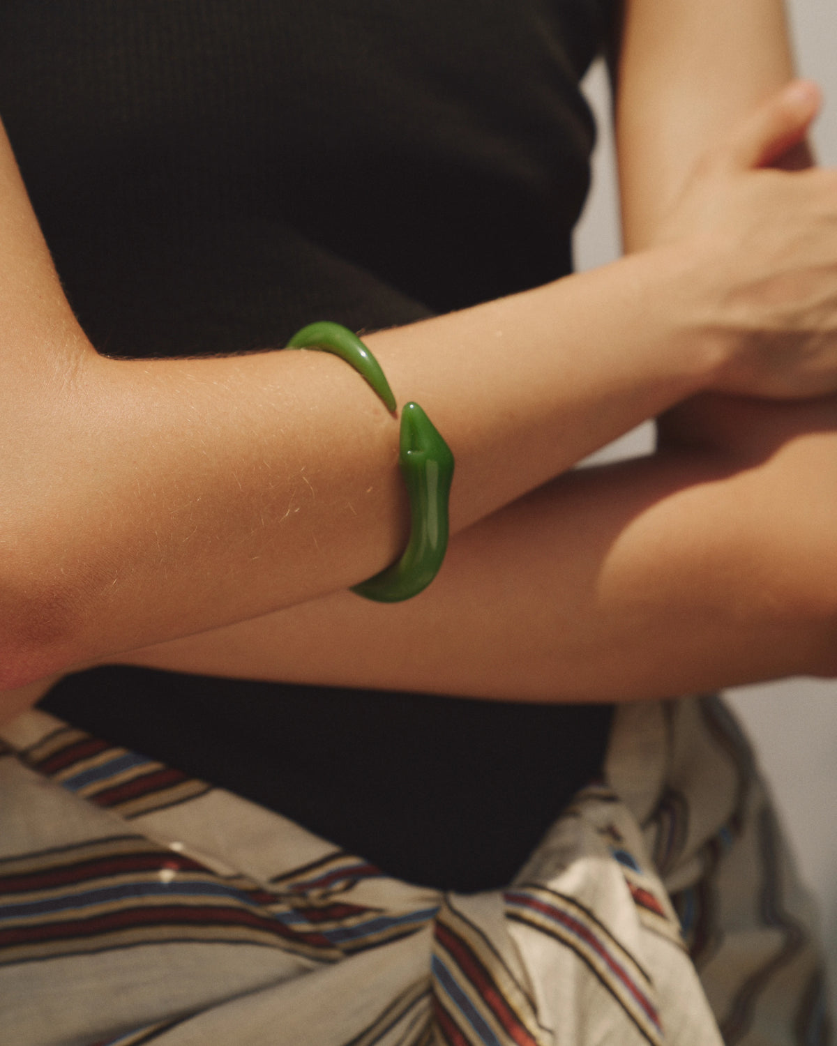 Snake Bangle – PLG-B2-JGN – Pamela Love