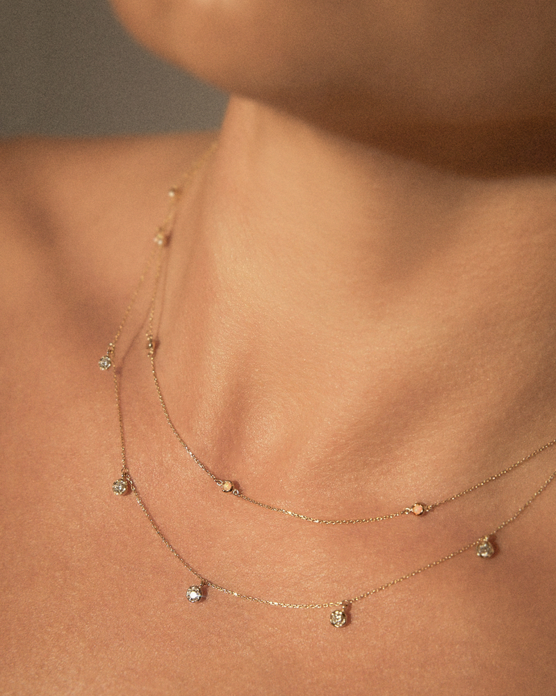 Diamond Station Necklace