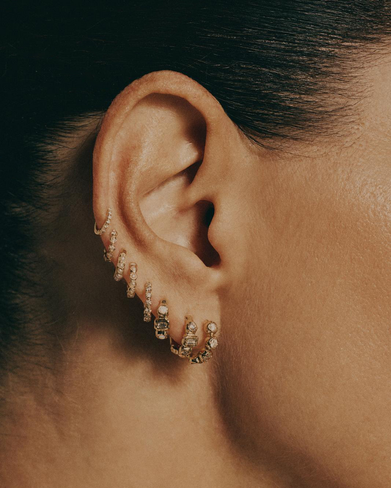 6mm Molten Eternity Huggie