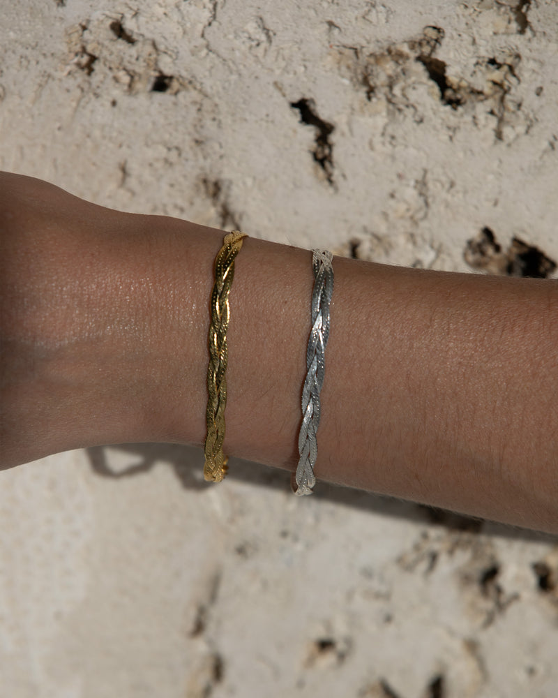 Braided Herringbone Thin Chain Bracelet Pamela Love