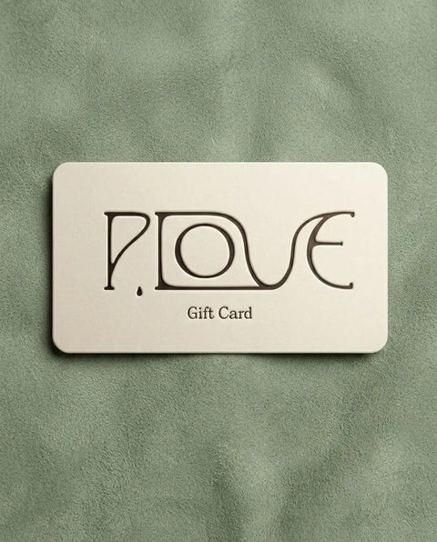 Pamela Love gift card with the brand logo and Gift Card text, shown from the front