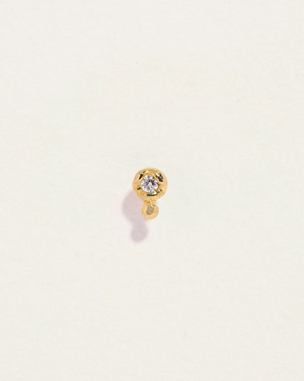4mm Molten Double Dot Stud by Pamela Love – Piercing in #product_material# (#product_color#). 