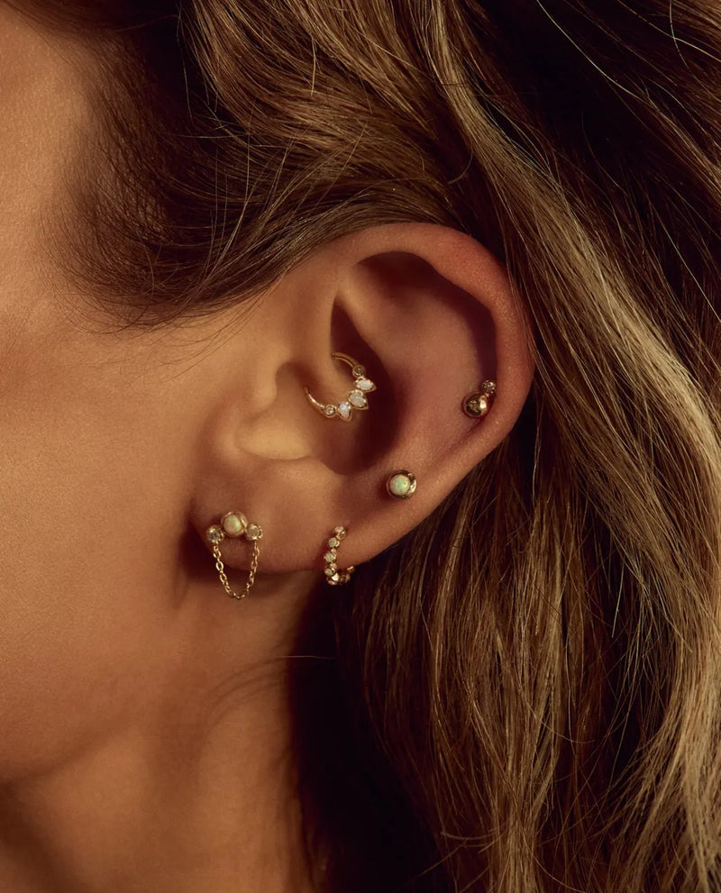 5.5mm Molten Stud by Pamela Love – Piercing in #product_material# (#product_color#). 