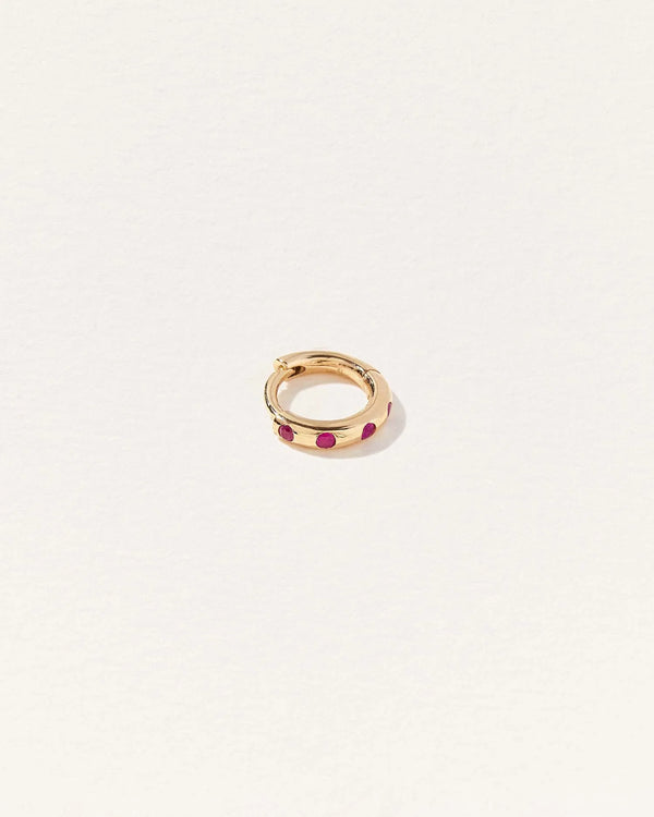 6mm Dot Huggie by Pamela Love – Piercing in #product_material# (#product_color#). 