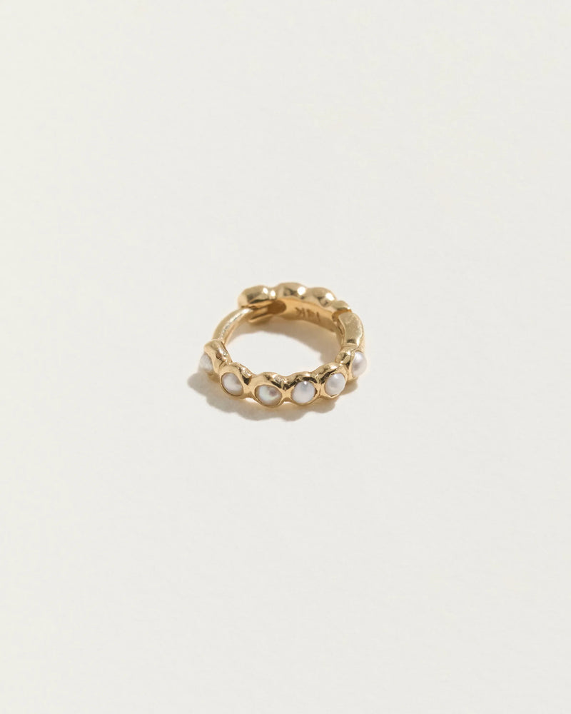 6mm Molten Eternity Huggie by Pamela Love – Piercing in #product_material# (#product_color#). 