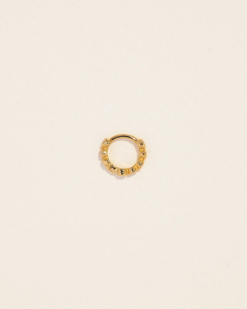 6mm Molten Eternity Huggie by Pamela Love – Piercing in #product_material# (#product_color#). 