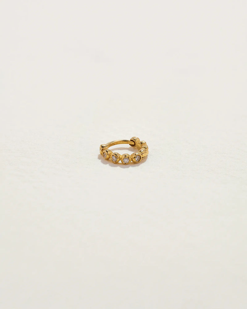 6mm Molten Eternity Huggie by Pamela Love – Piercing in #product_material# (#product_color#). 