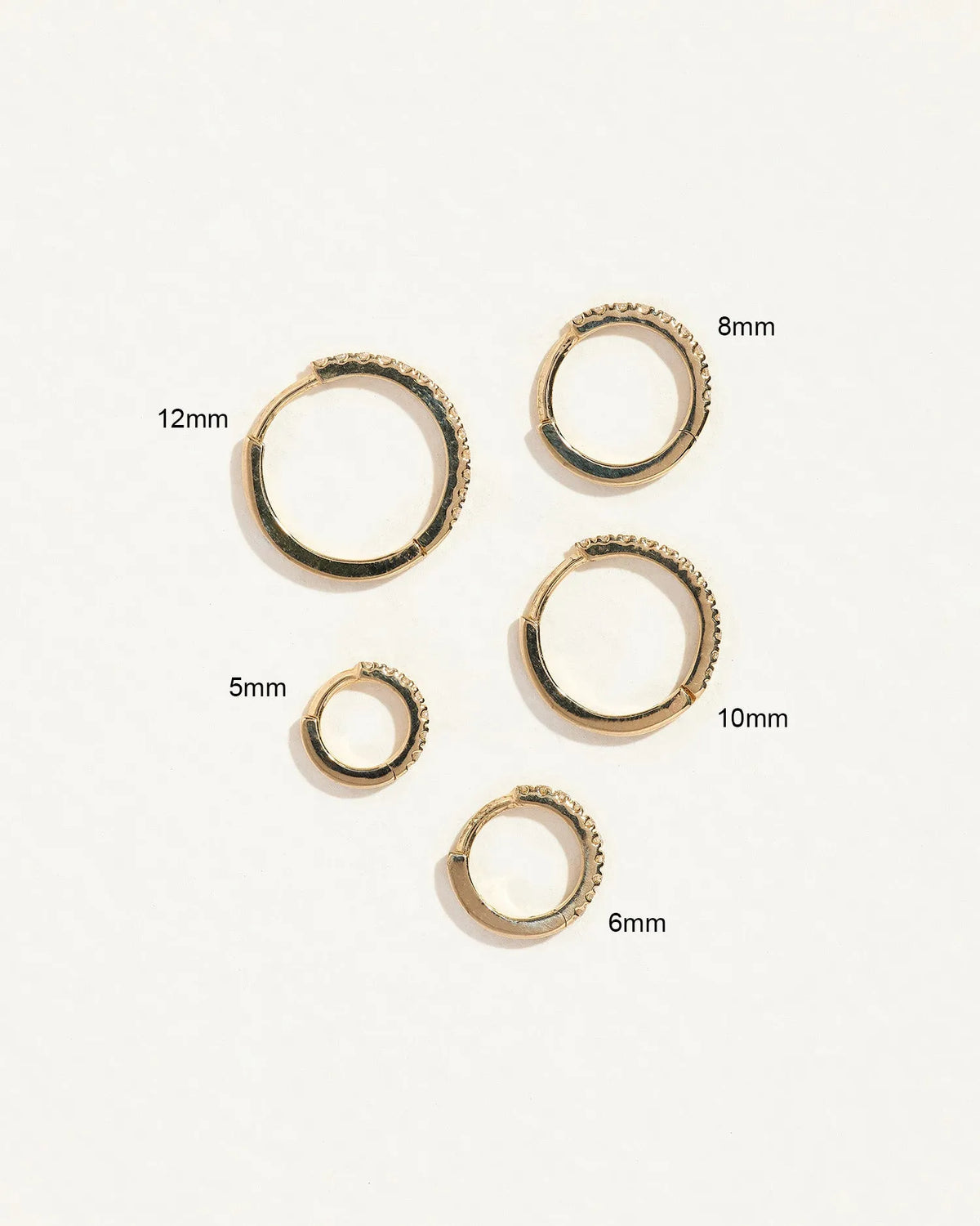 8mm Pavé Huggie – PLP-E100B-Y-OP – Pamela Love