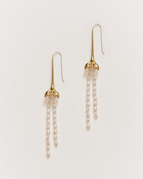 Anemone Pearl Earrings by Pamela Love – Earrings in #product_material# (#product_color#). 