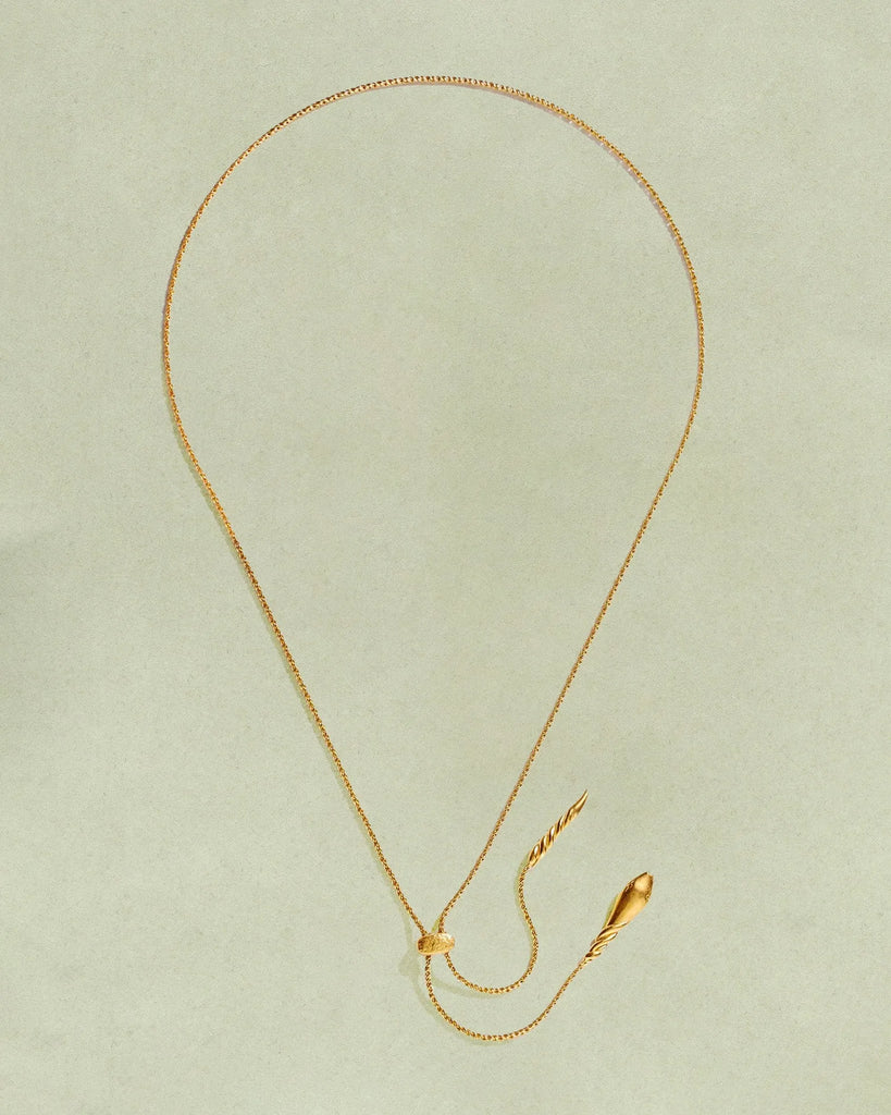 Snake Lariat Necklace - Pamela Love – PL6-N03-G