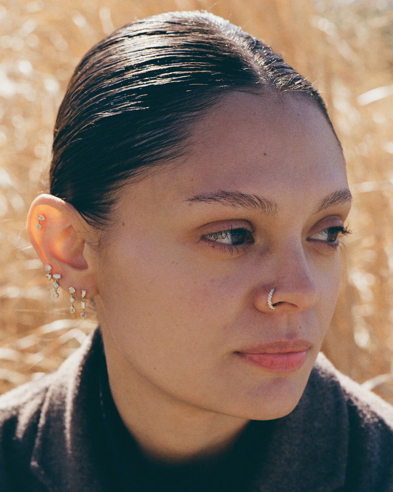 Baguette Triangle Stud by Pamela Love – Piercing in #product_material# (#product_color#).