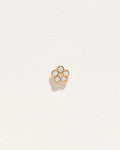 Bezel Flower Stud