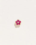Bezel Flower Stud