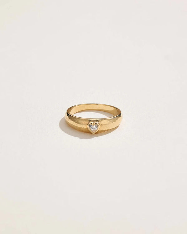 Bezel Heart Ring by Pamela Love – Ring in #product_material# (#product_color#). 