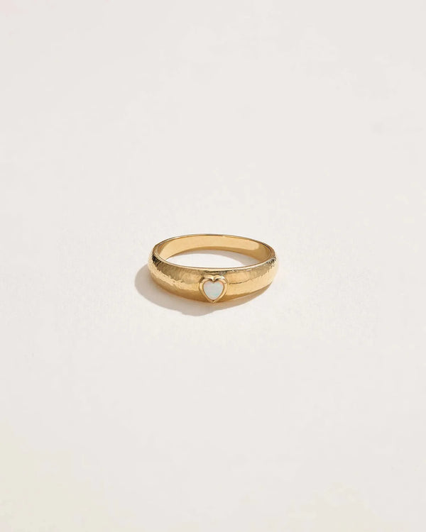 Bezel Heart Ring by Pamela Love – Ring in #product_material# (#product_color#). 