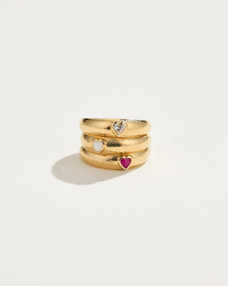 Bezel Heart Ring by Pamela Love – Ring in #product_material# (#product_color#). 