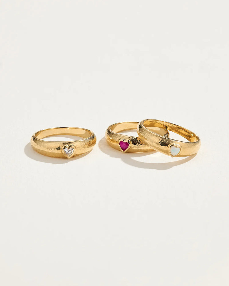 Bezel Heart Ring by Pamela Love – Ring in #product_material# (#product_color#). 