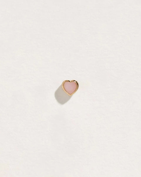 Bezel Heart Stud by Pamela Love – Piercing in #product_material# (#product_color#). 