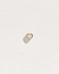 Bezel Heart Stud
